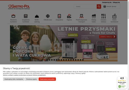 Sprzedaż-serwis sprzętu gastronomicznego „GASTRO – POL” Sylwia Nowak